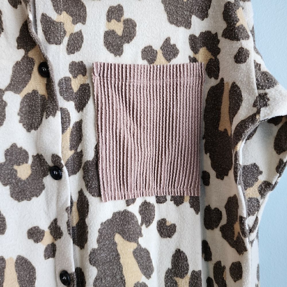 REB in J Leopard Print Button Down - Picture 7 of 10